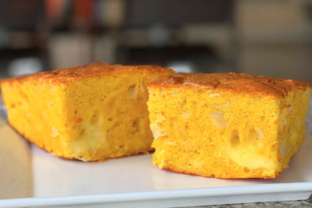 Sopa Paraguaya, traditional Paraguayan food